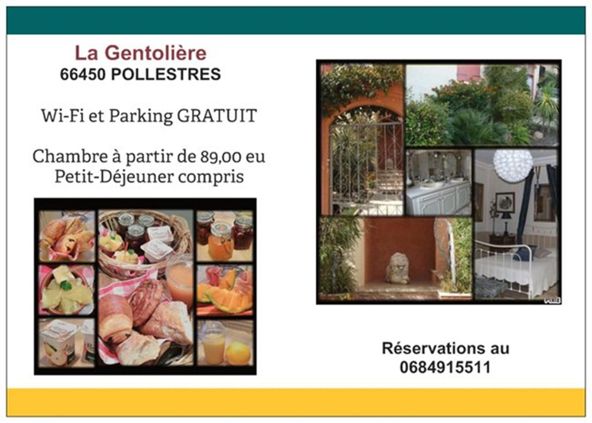 Bed and Breakfast La Gentoliere Pollestres Exterior foto